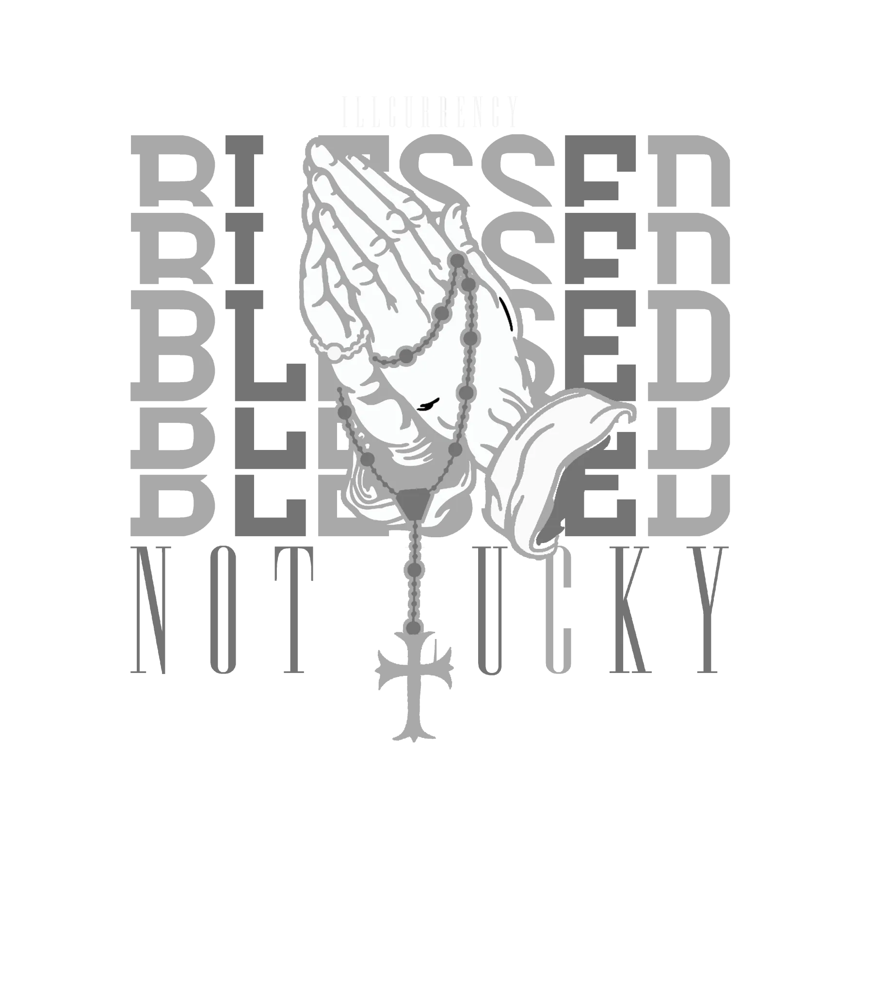 Air Jordan 1 High OG WMNS Satin Shadow Black T-Shirt (Blessed not lucky)| illcurrency