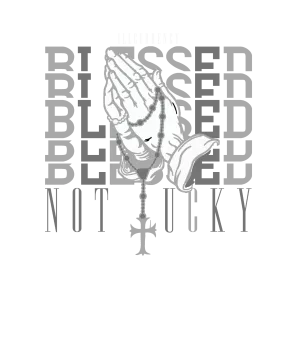 Air Jordan 1 High OG WMNS Satin Shadow Black T-Shirt (Blessed not lucky)| illcurrency