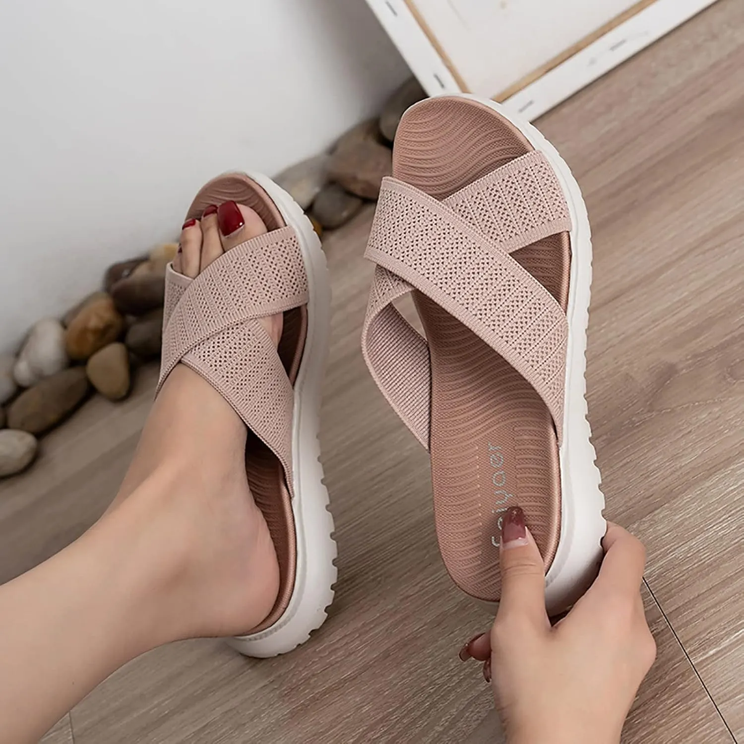 Best Walking Shoes for Women with Arch Support Slip On Walking Sandals for Women Summer Sandals Women 2024 Black Sandals Women Dressy Comfy Sandals for Women Womens Strappy Sandals Heels