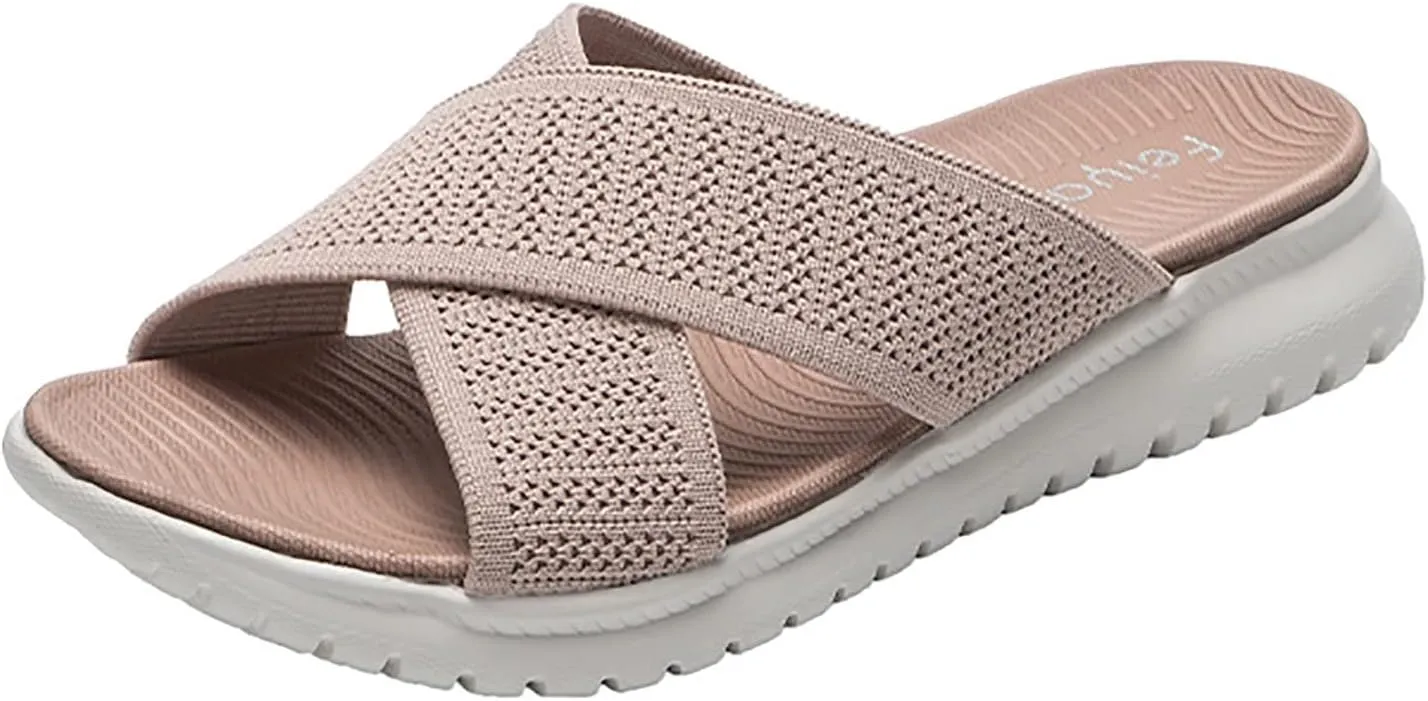 Best Walking Shoes for Women with Arch Support Slip On Walking Sandals for Women Summer Sandals Women 2024 Black Sandals Women Dressy Comfy Sandals for Women Womens Strappy Sandals Heels