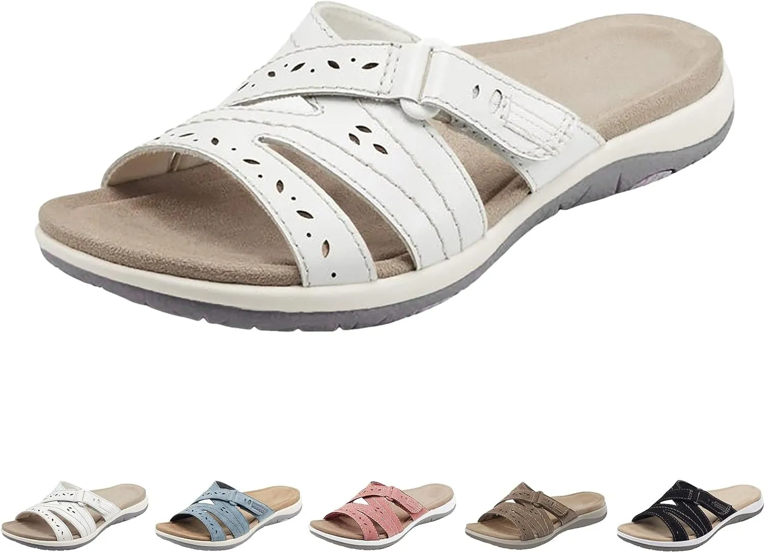 Cathalem Sandals for Women 2024 Orthopedic Sandals Comfortable Summer Walking Plantar Fasciitis Sandals with Arch Support