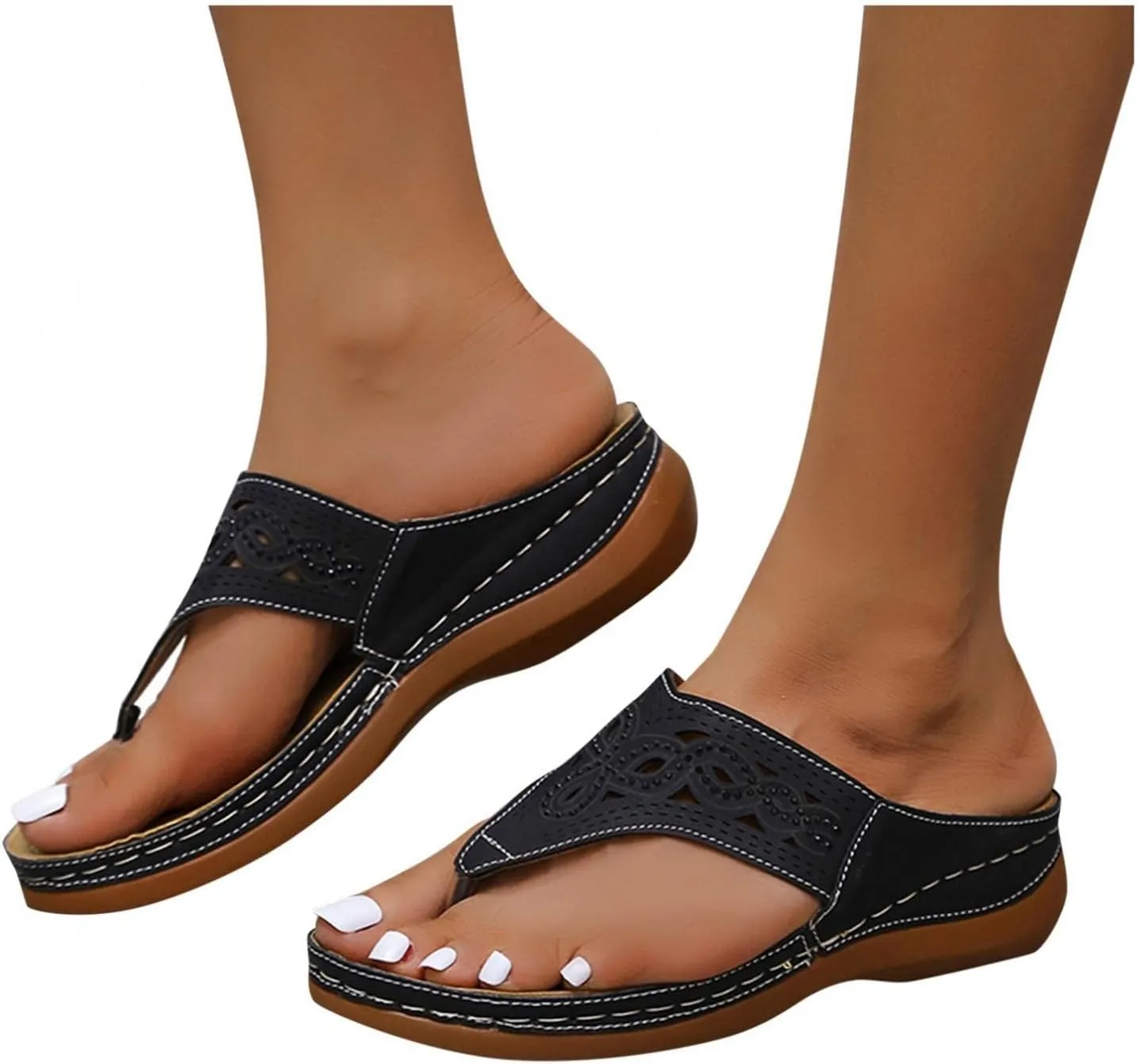 Gibobby Sandals for Women Dressy,Women Gladiator Sandals Flat,Summer Strappy Lace Up Open Toe Knee High Flat Sandal