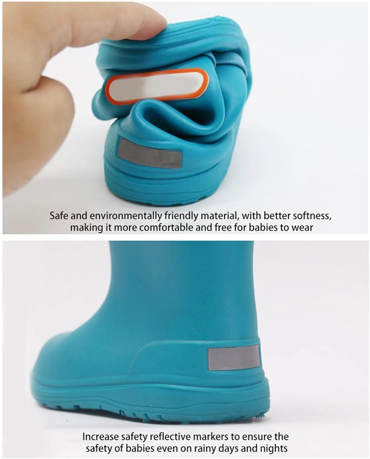 IWIHMIV Toddler Waterproof Shoes Infant Rain Boots Rain Boots Girls Kids Rain Boots for Boys Girls Waterproof Toddler Rain Boots