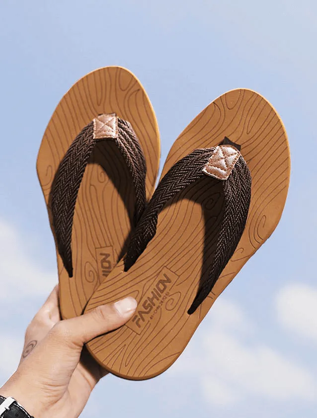 Outdoor Non-slip Slide Thicken Beach Flip Flops for Men - SF0990