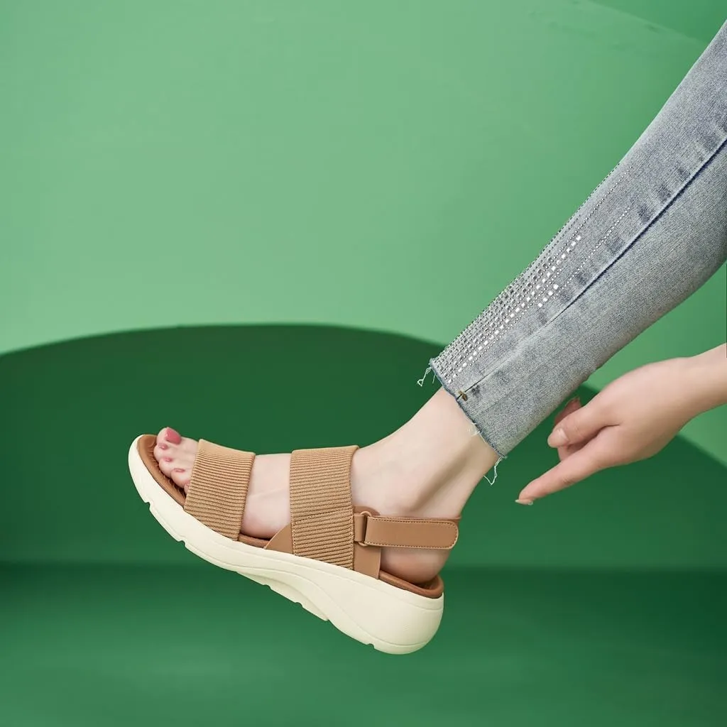 Women's Casual Walking Athletic Sandals Comfortable Outdoor Hiking Arch Support Slingback Summer Beach Sports Sandal